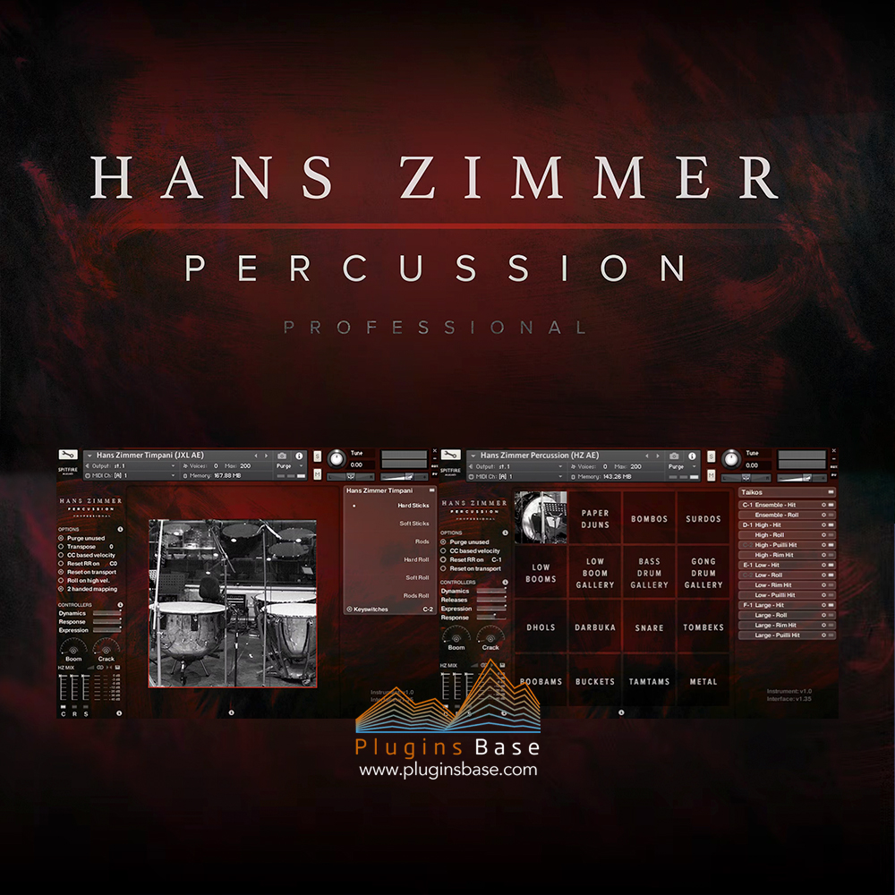 喷火汉斯季默打击乐音源 Spitfire Audio Hans Zimmer Percussion Professional v1.0.b29 KONTAKT 电影配乐音色库