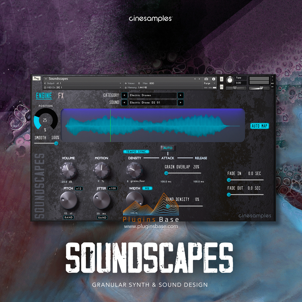电影游戏配乐氛围环境Pad音源 Cinesamples Soundscapes v1.0.1 KONTAKT 编曲音色库 – 插件基地