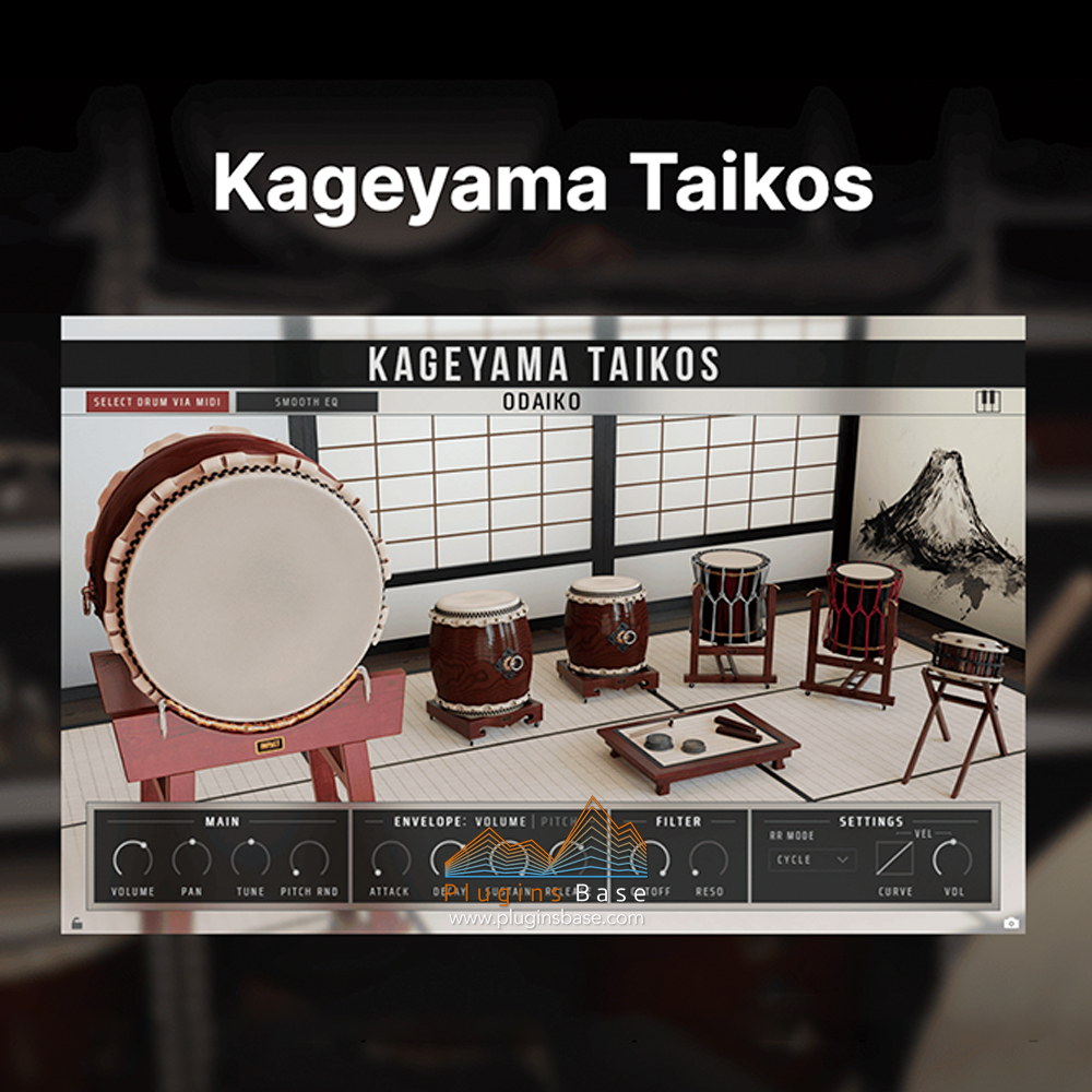 影山太鼓音源 Impact Soundworks Kageyama Taikos v1.6 KONTAKT 日本民族打击乐编曲音色库 – 插件基地