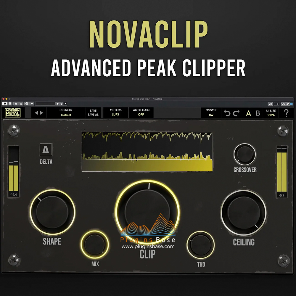 峰值谐波处理饱和效果器插件 Modern Metal Songwriter NovaClip v1.0.3 [WiN+MAC] – 插件基地