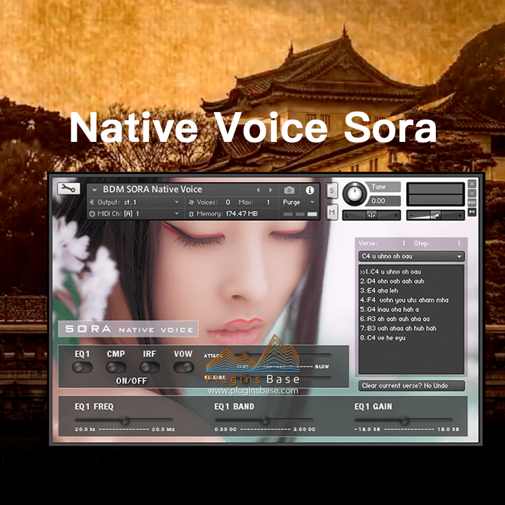 日本民族女声独唱人声音源 Bela D Media Native Voice Sora Kontakt 编曲音色库