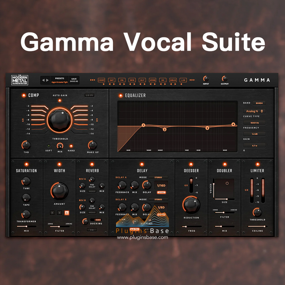 人声混音效果器插件 Modern Metal Songwriter Gamma Vocal Suite v1.0.5 [WiN+MAC] – 插件基地