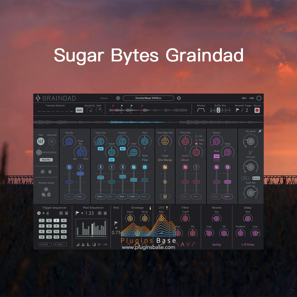 粒子效果器插件 Sugar Bytes Graindad v1.0.4 [WiN+MAC] AAX VST AU