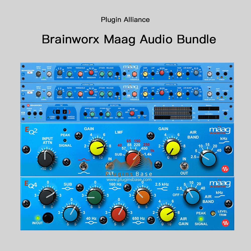 压缩/均衡/限制器插件合集 Plugin Alliance Brainworx Maag Audio Bundle [WiN+MAC] MAGNUM-K EQ-4 EQ-2