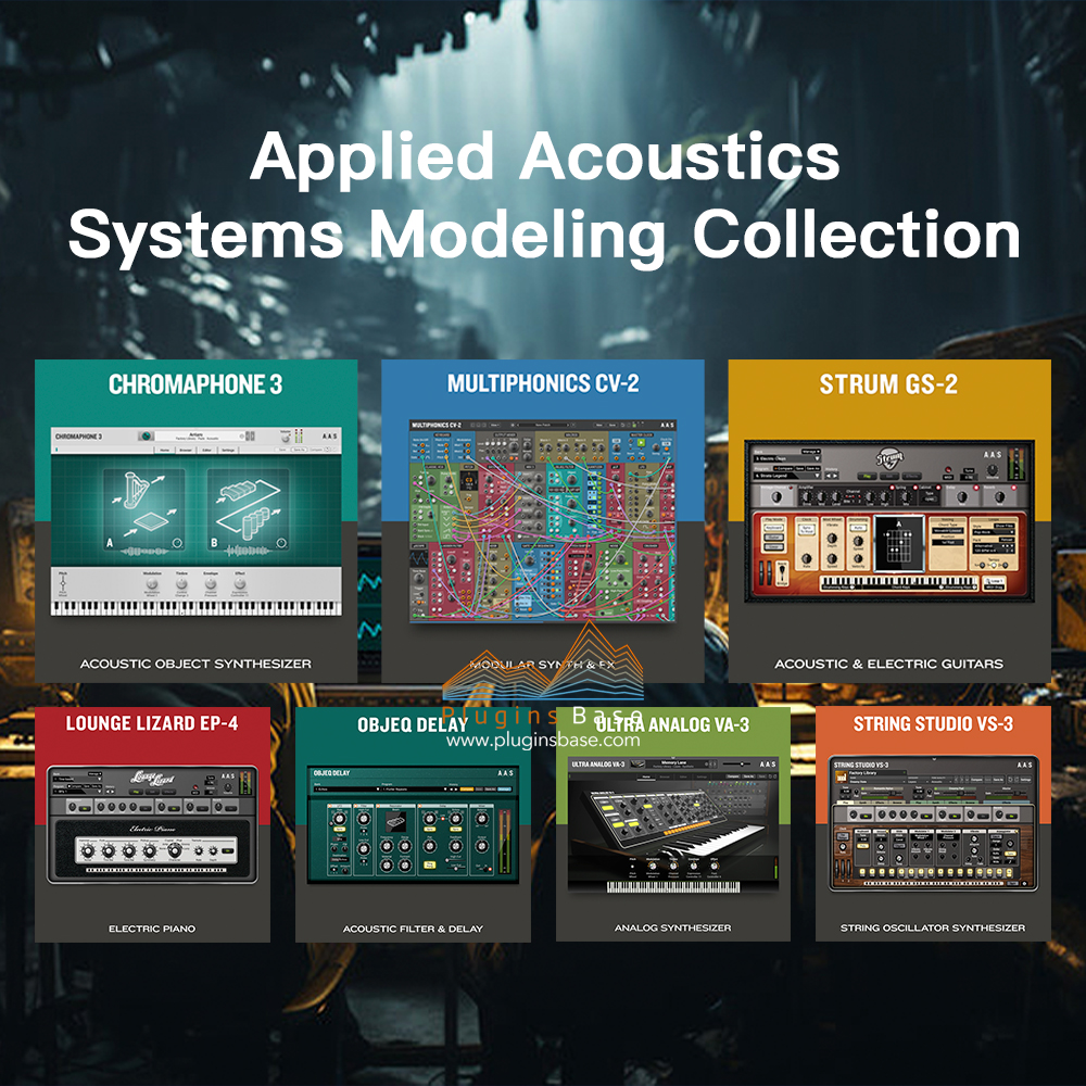 全7套吉他/电钢/合成器/效果器/插件合集 Applied Acoustics Systems Modeling Collection 2024.7 [WiN+MAC]