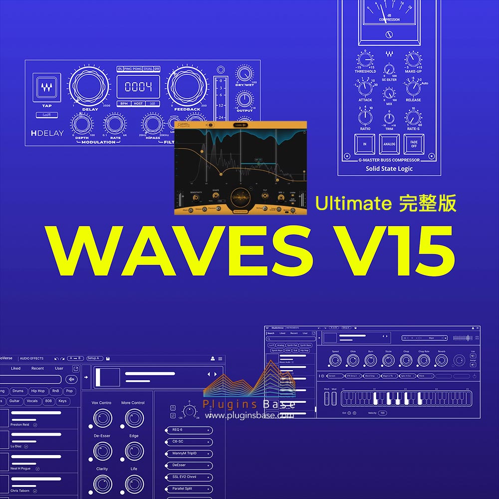 混音/母带/效果器/插件合集 Waves Ultimate 15 v25.09.28 [WiN+MAC] 新增Curves Equator