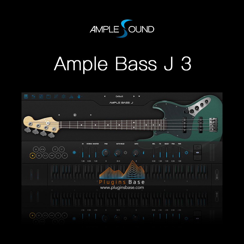 电贝司音源插件 Ample Sound Ample Bass J ABJ v3.6.0 [WiN+MAC]