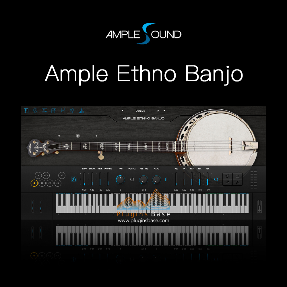 班卓琴音源插件 Ample Sound Ample Ethno Banjo AEBJ v1.6.0 [WiN+MAC]