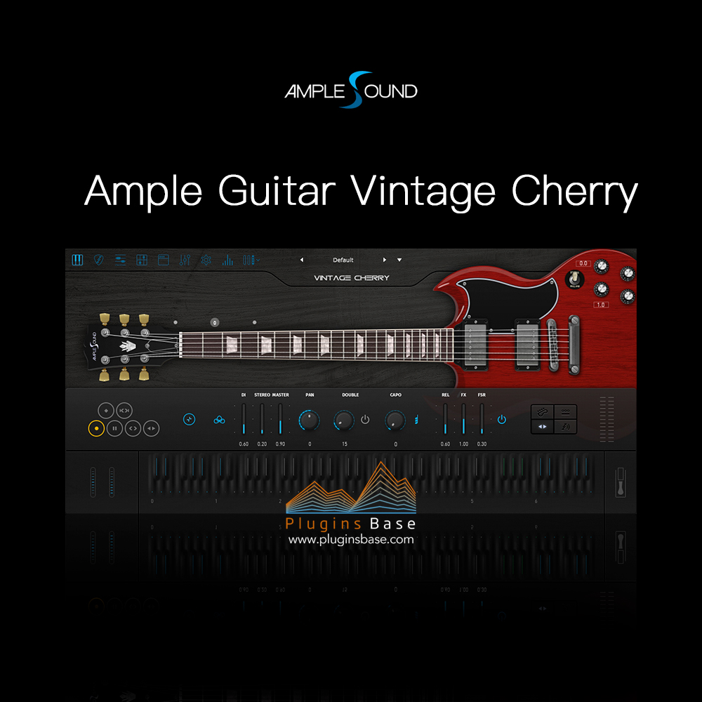 电吉他音源插件 Ample Sound Ample Guitar Vintage Cherry AGVC3 v3.7.0 [WiN+MAC]