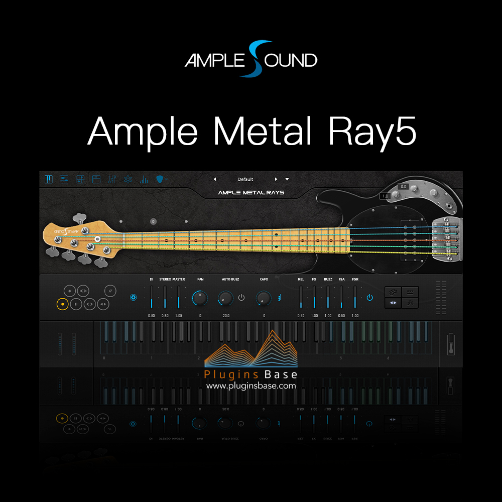 五弦金属电贝司插件 Ample Sound Ample Metal Ray5 AMR3 v3.7.0 [WiN+MAC]