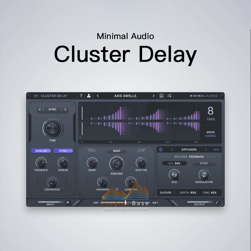 创意延迟效果器插件 Minimal Audio Cluster Delay v1.0.5 [WiN+MAC]