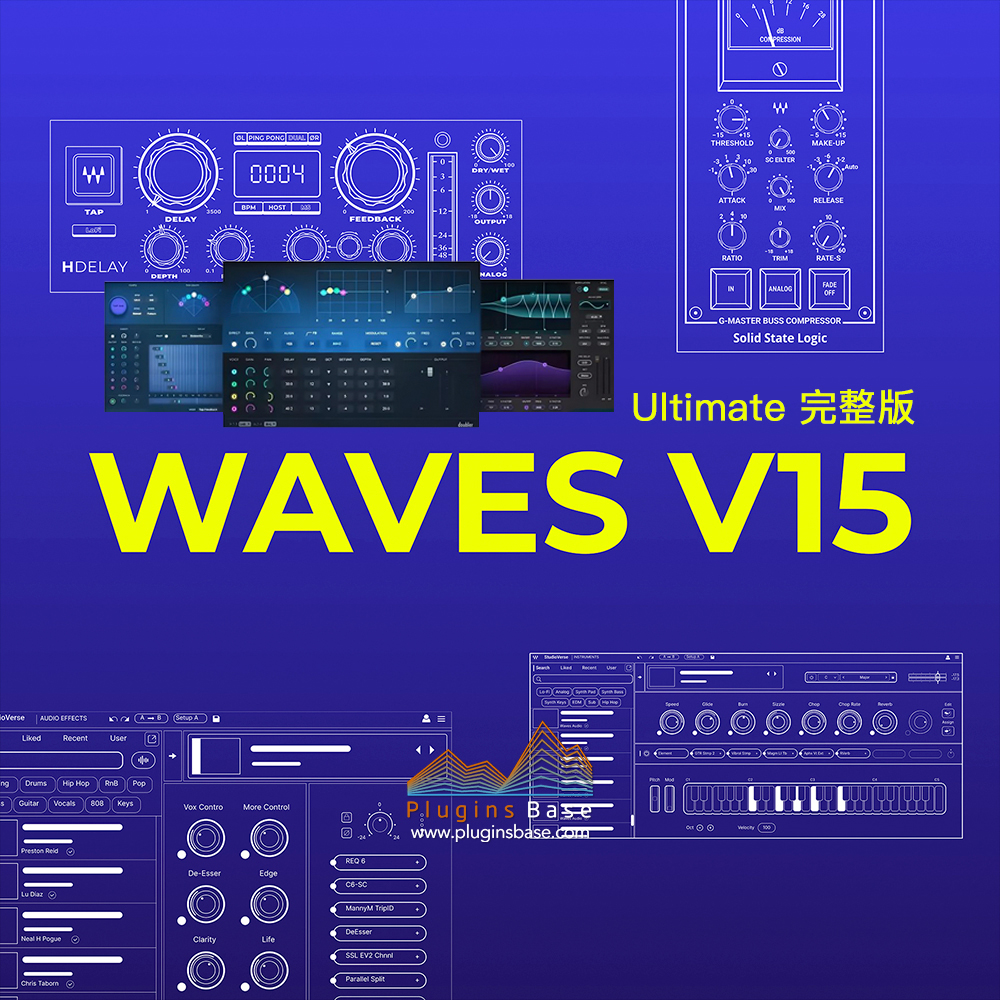 混音/母带/效果器/插件合集 Waves Ultimate 15 v25.01.23 [WiN+MAC] 完整版