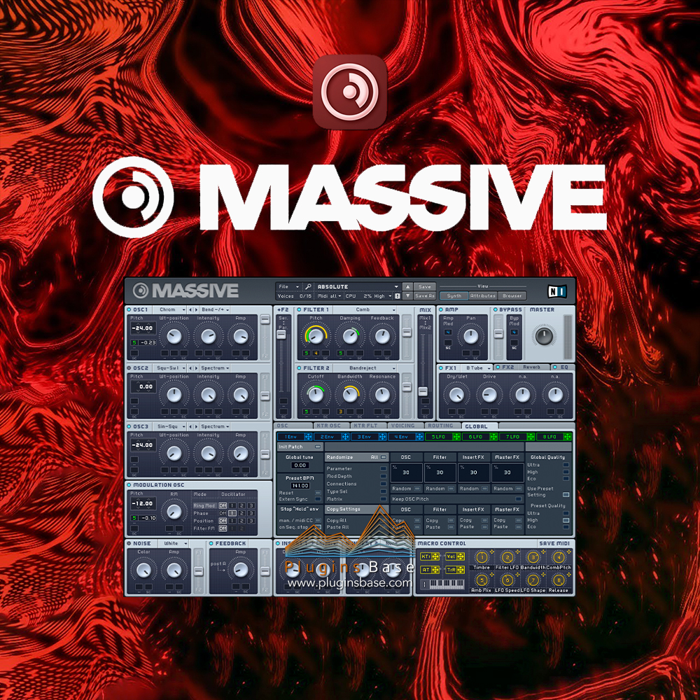 波表合成器插件 Native Instruments Massive v1.7.0 [WiN+MAC]