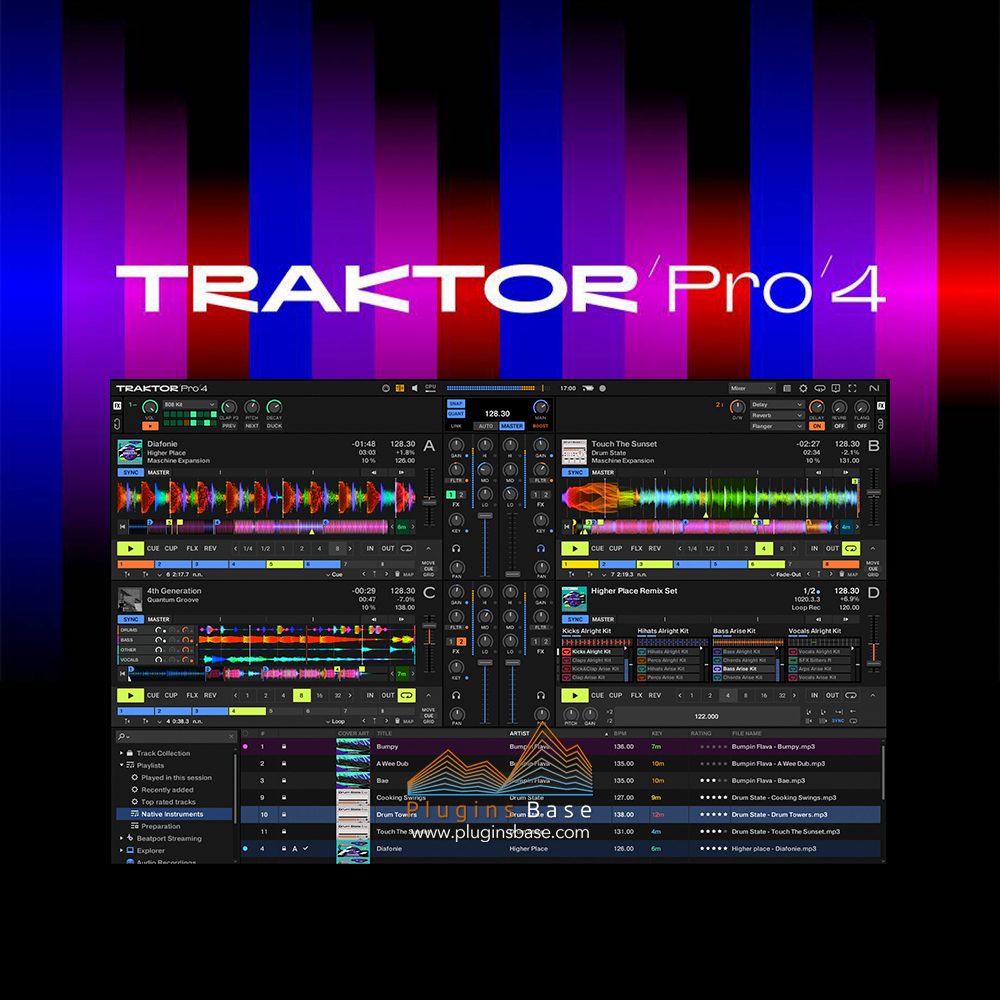 DJ打碟软件 NI Traktor Pro 4 v4.1.1 [WiN+MAC] 放歌蹉跌软件