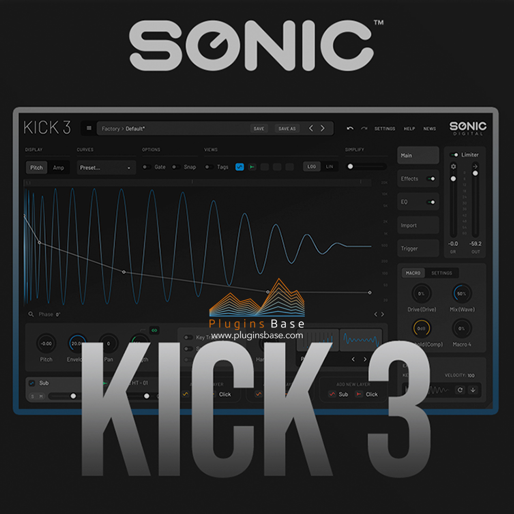 电音底鼓合成器插件 Sonic Academy KICK 3 v1.0.0 [WiN+MAC]