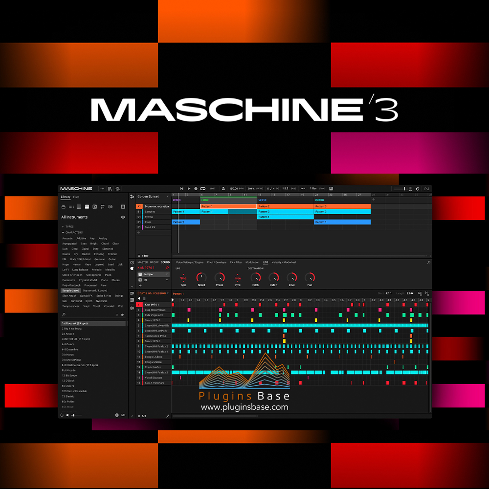 宿主/DAW/插件 NI Maschine 3 v3.0.1 [WiN+MAC] 含71套扩展音色 音乐编曲软件 数字音频工作站