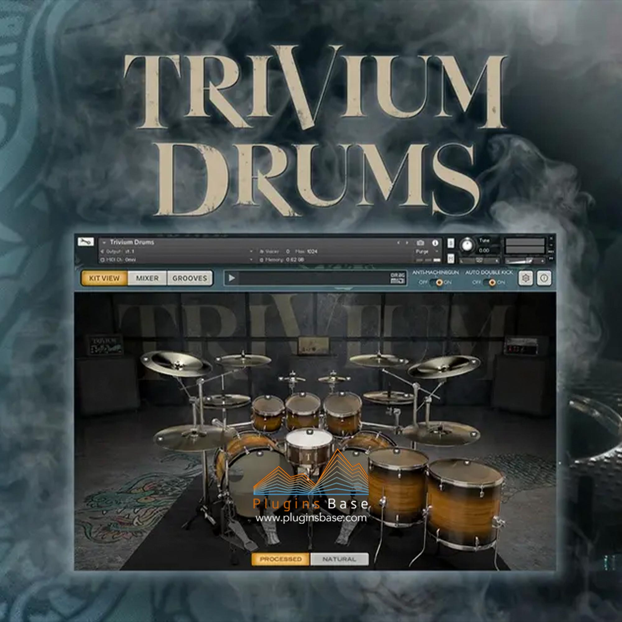 金属摇滚架子鼓音源 Bogren Digital Trivium Drums KONTAKT 含TCI/WAV音色库