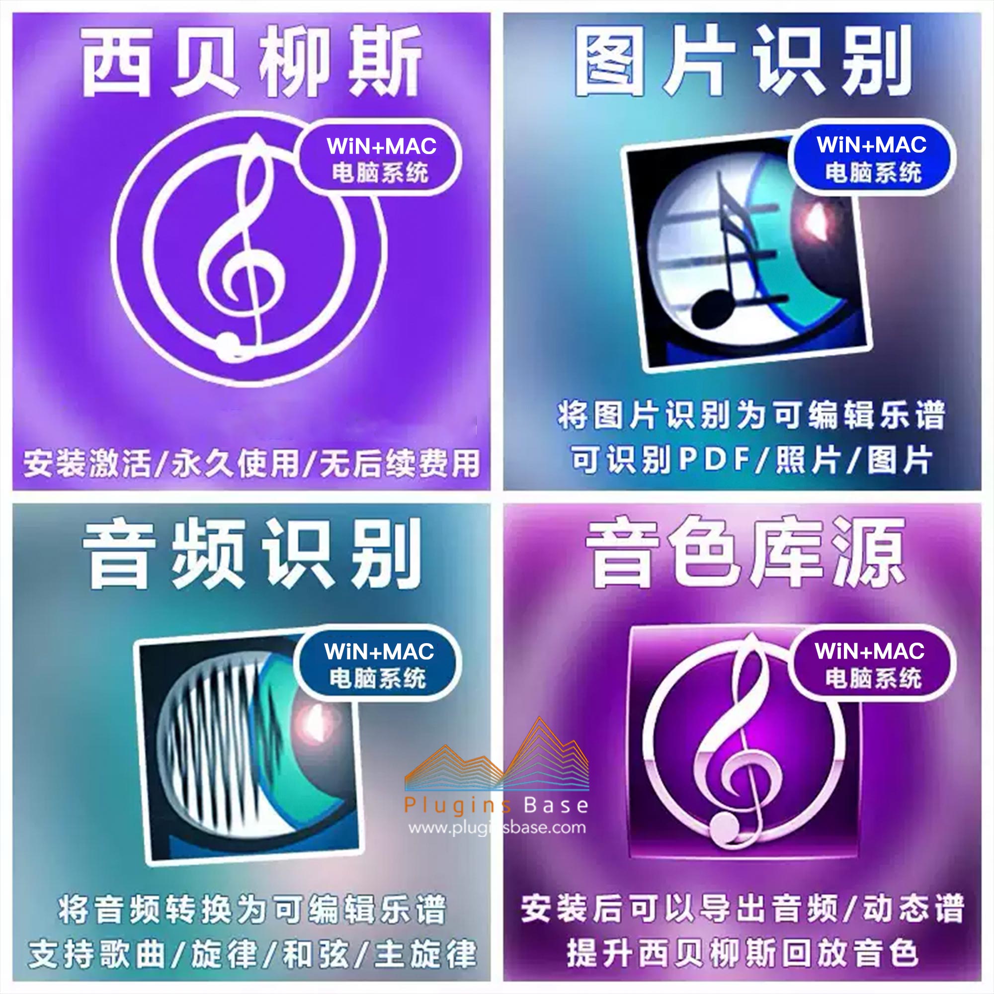 西贝柳斯打谱/简谱软件4件套 2025 [WiN+MAC] AVID Sibelius Ultimate + NotePerformer + AudioScore + PhotoScore Bundle