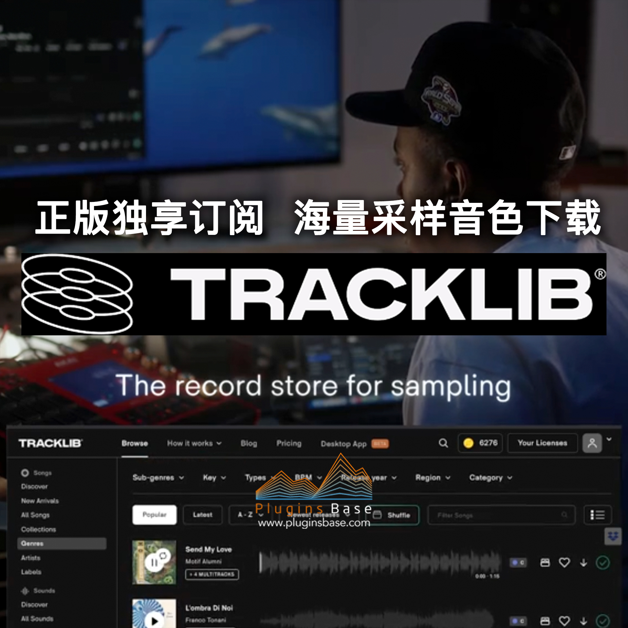 正版tracklib会员 官网订阅 独享音乐制作采样音色素材 网站会员