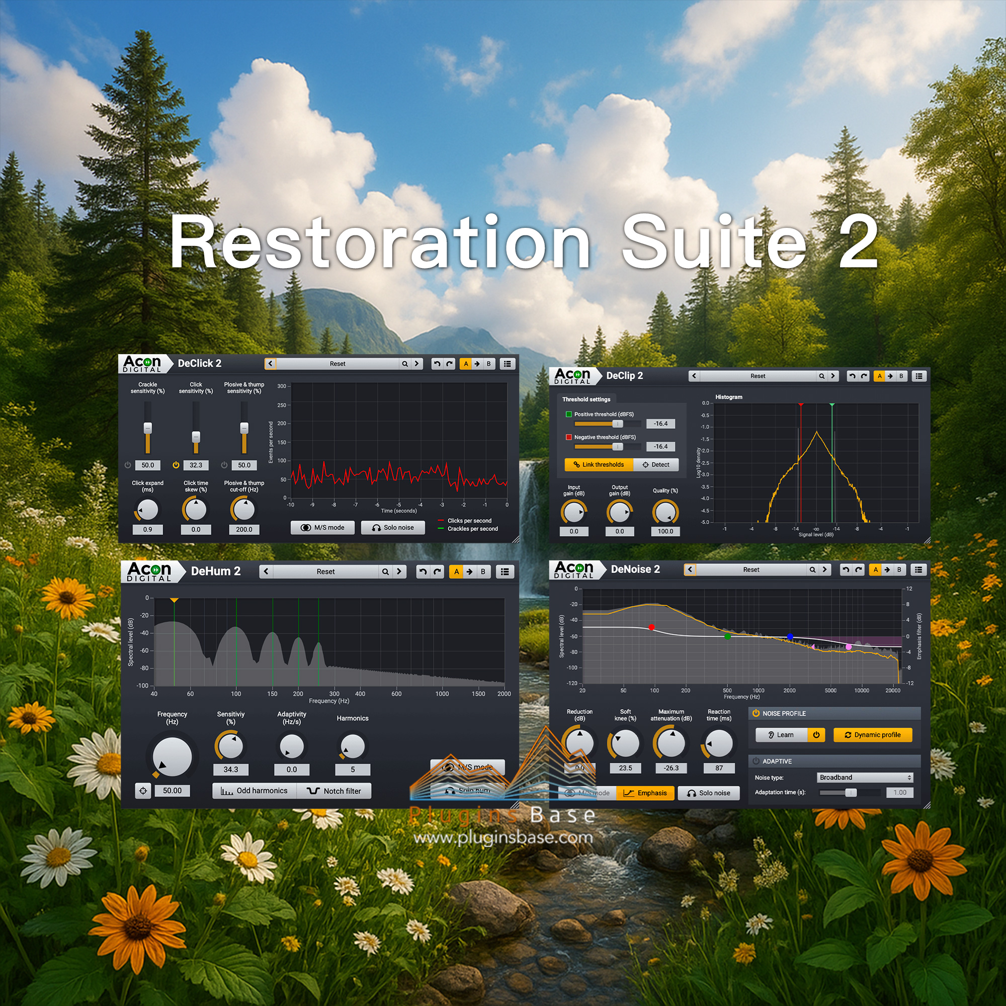 降噪/修复削波插件 Acon Digital Restoration Suite 2 v2.1.27 [WiN+MAC]