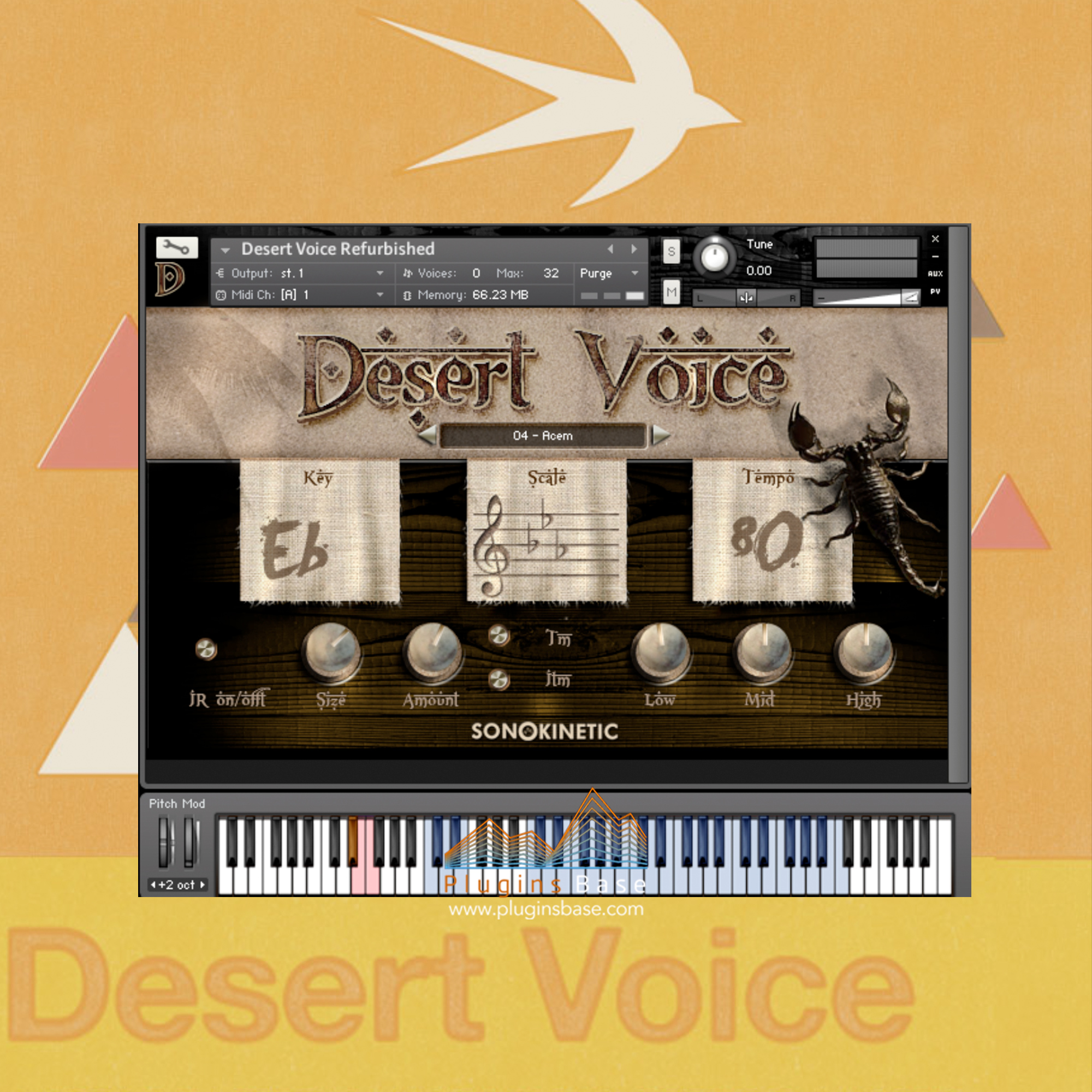 中东阿拉伯男声人声音源 Desert Voice Refurbished KONTAKT 音色库