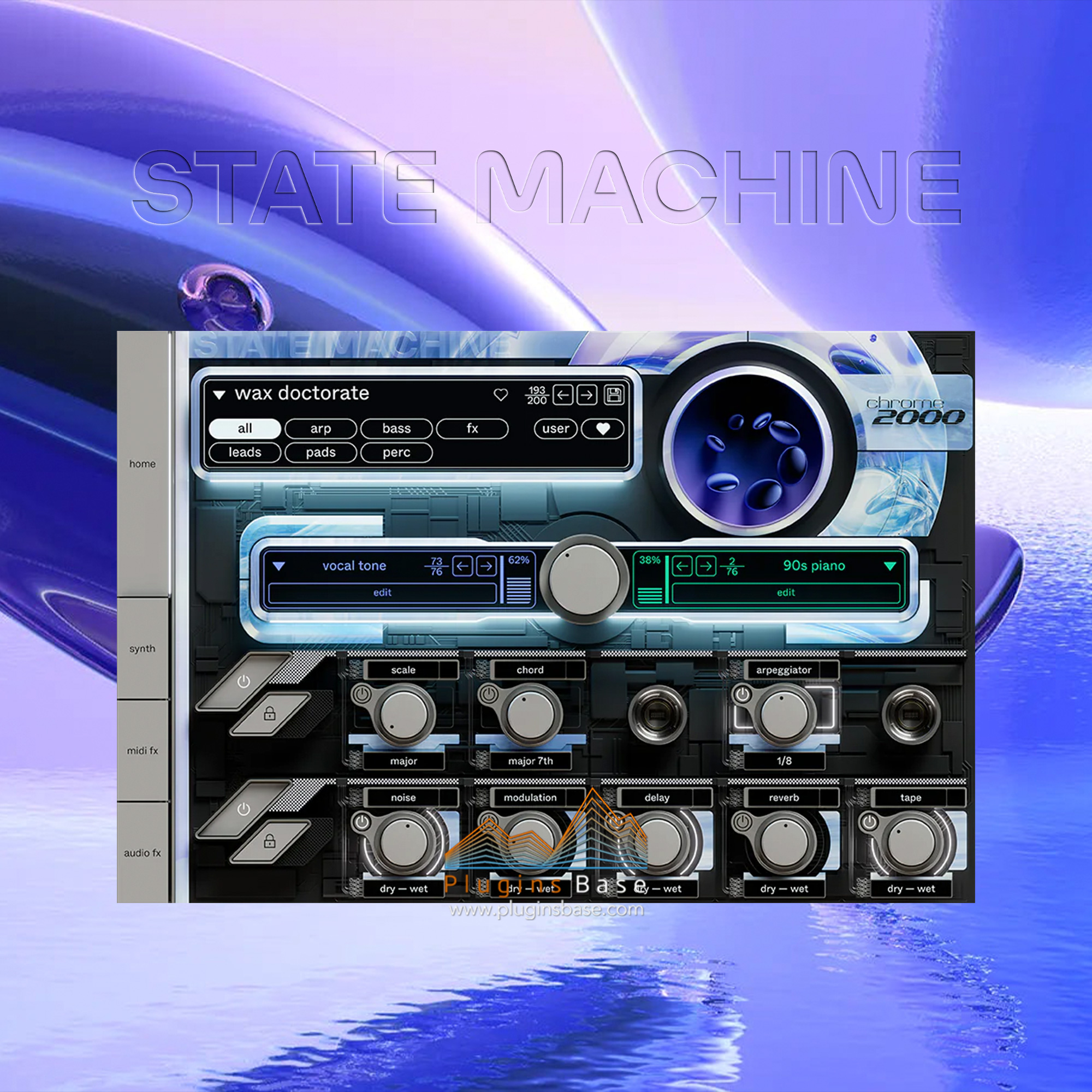 复古智能合成器插件 Cradle State Machine Chrome 2000 v1.0.1 [MAC]