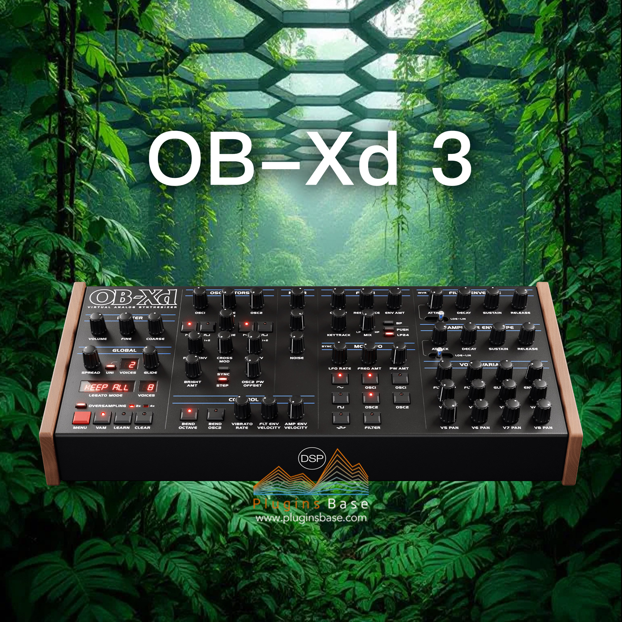 [免费] 复古模拟合成器插件 discoDSP OB-Xd 3 v3.10 [WiN+MAC]