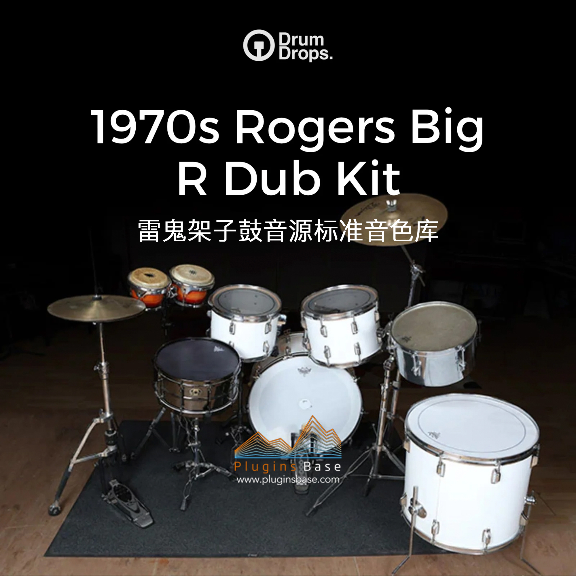 雷鬼架子鼓音源 1970s Rogers Big R Dub Kit  KONTAKT 音色库