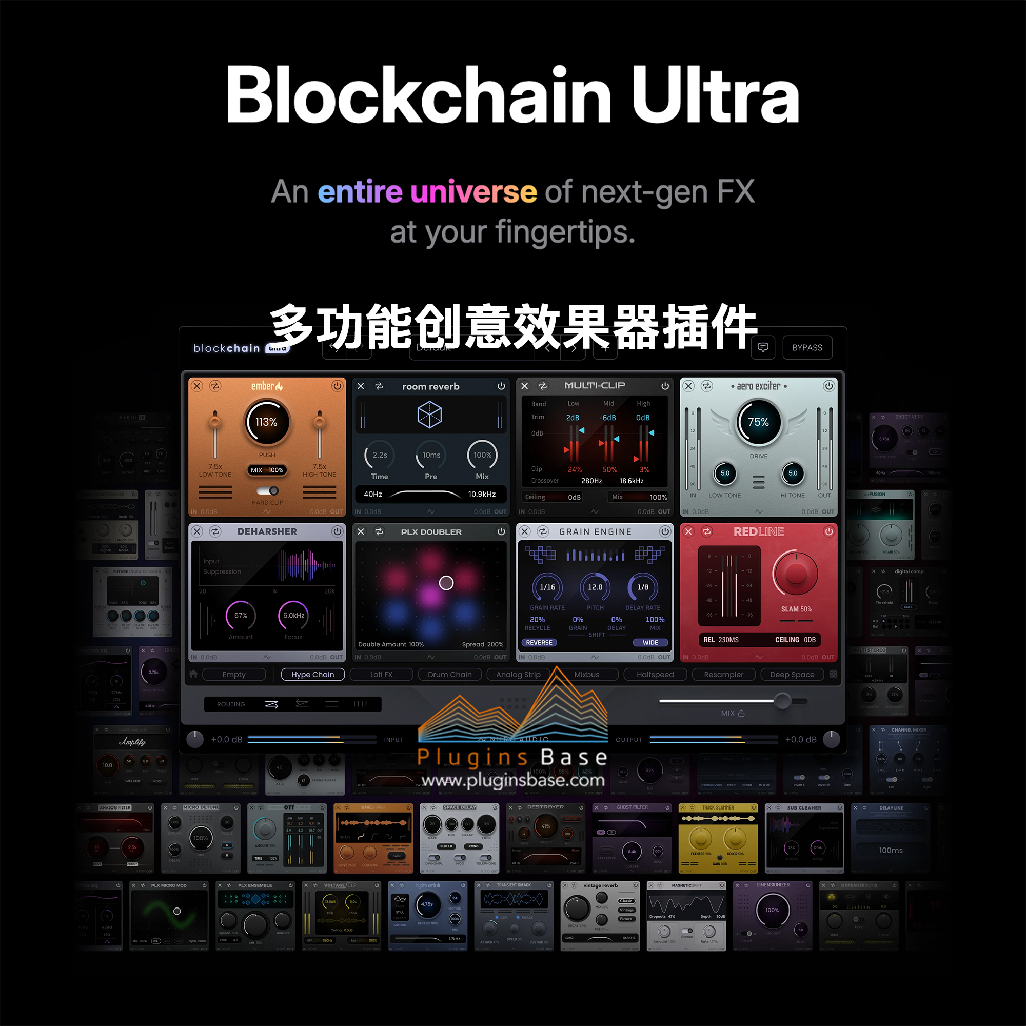 多功能创意效果器插件 Nuro Audio Blockchain Ultra v1.1.3 [MAC]
