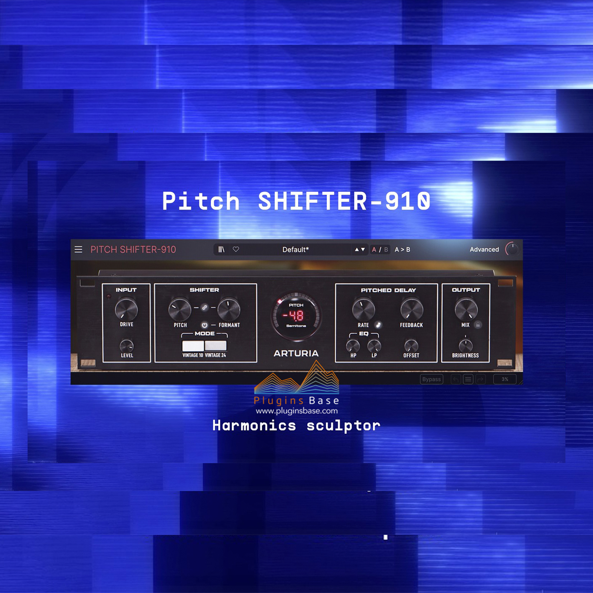 变调/合声/延迟三合一效果器插件 Arturia Pitch SHIFTER-910 v1.0.0 [MAC]